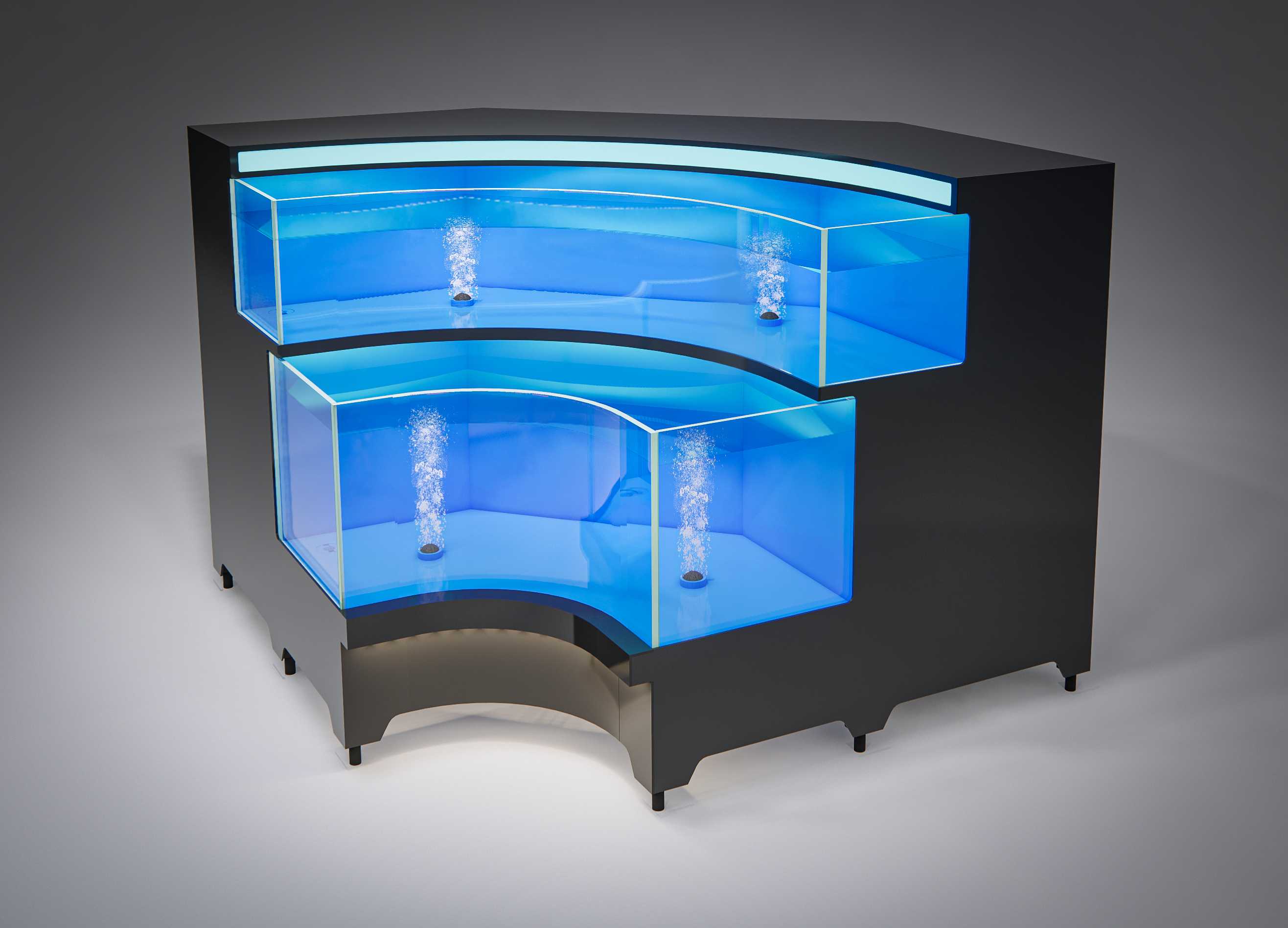 Inner corner seafood pool on the second floor