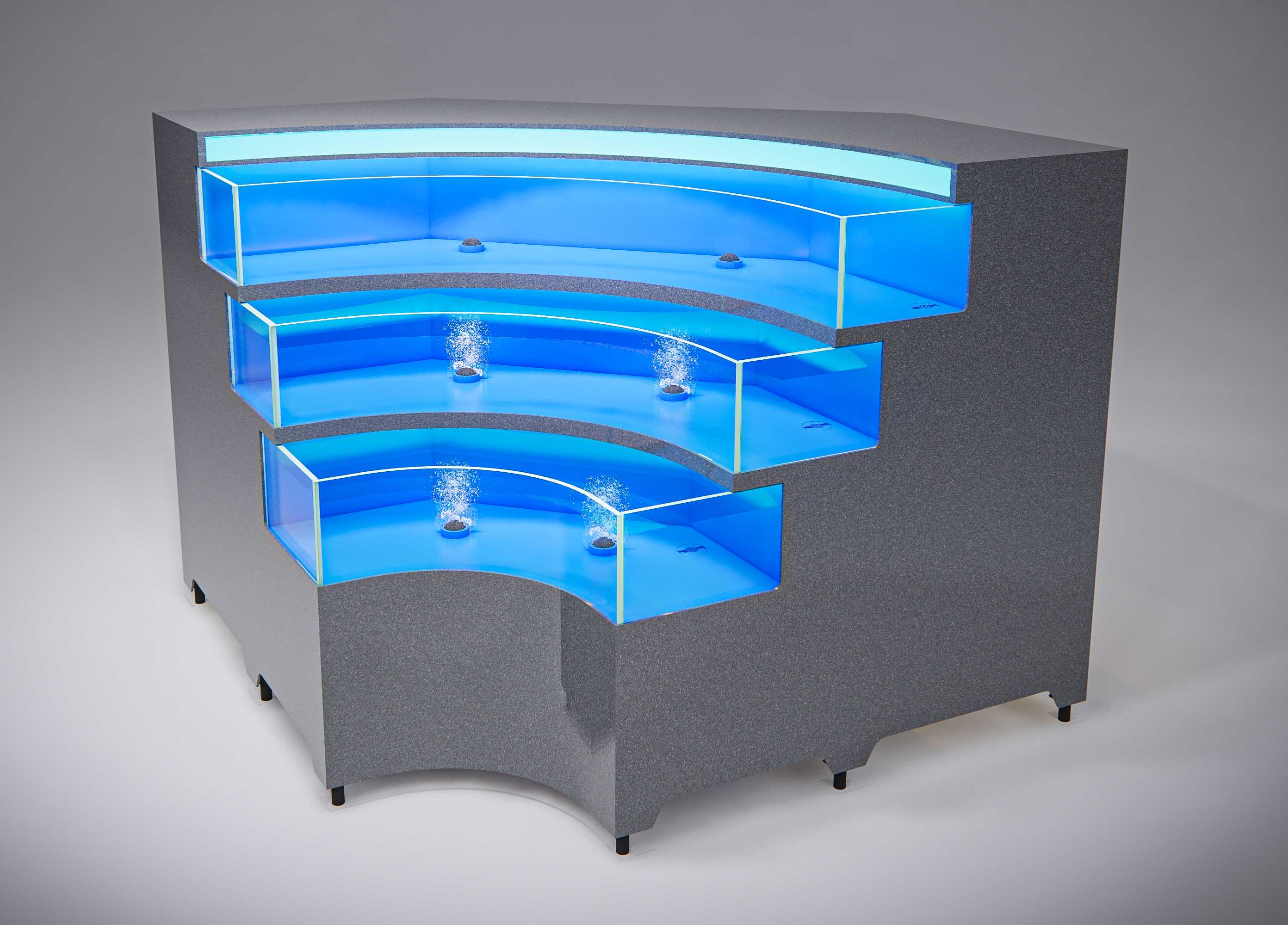 Three-layer inner corner crawling cylinder