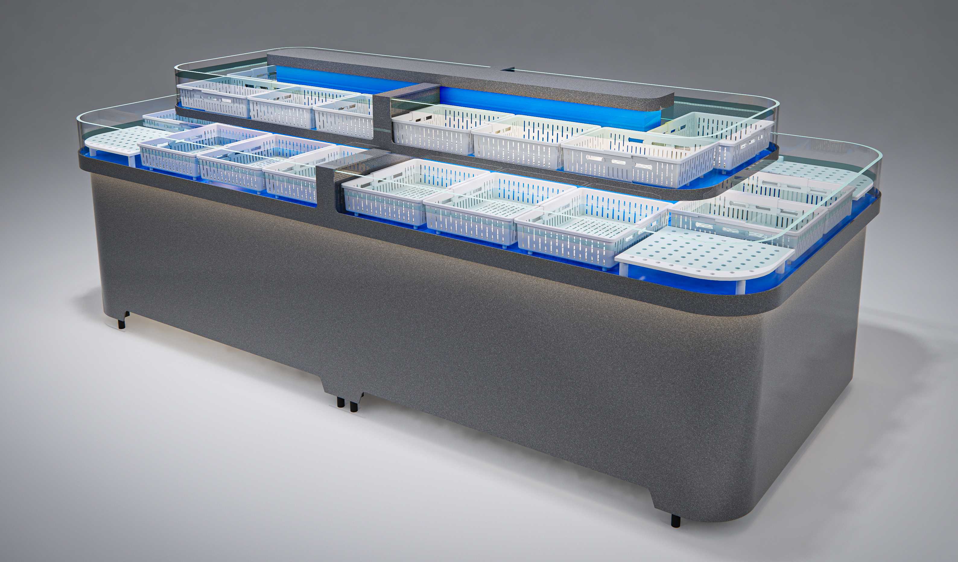  Central island arc round island shellfish tank