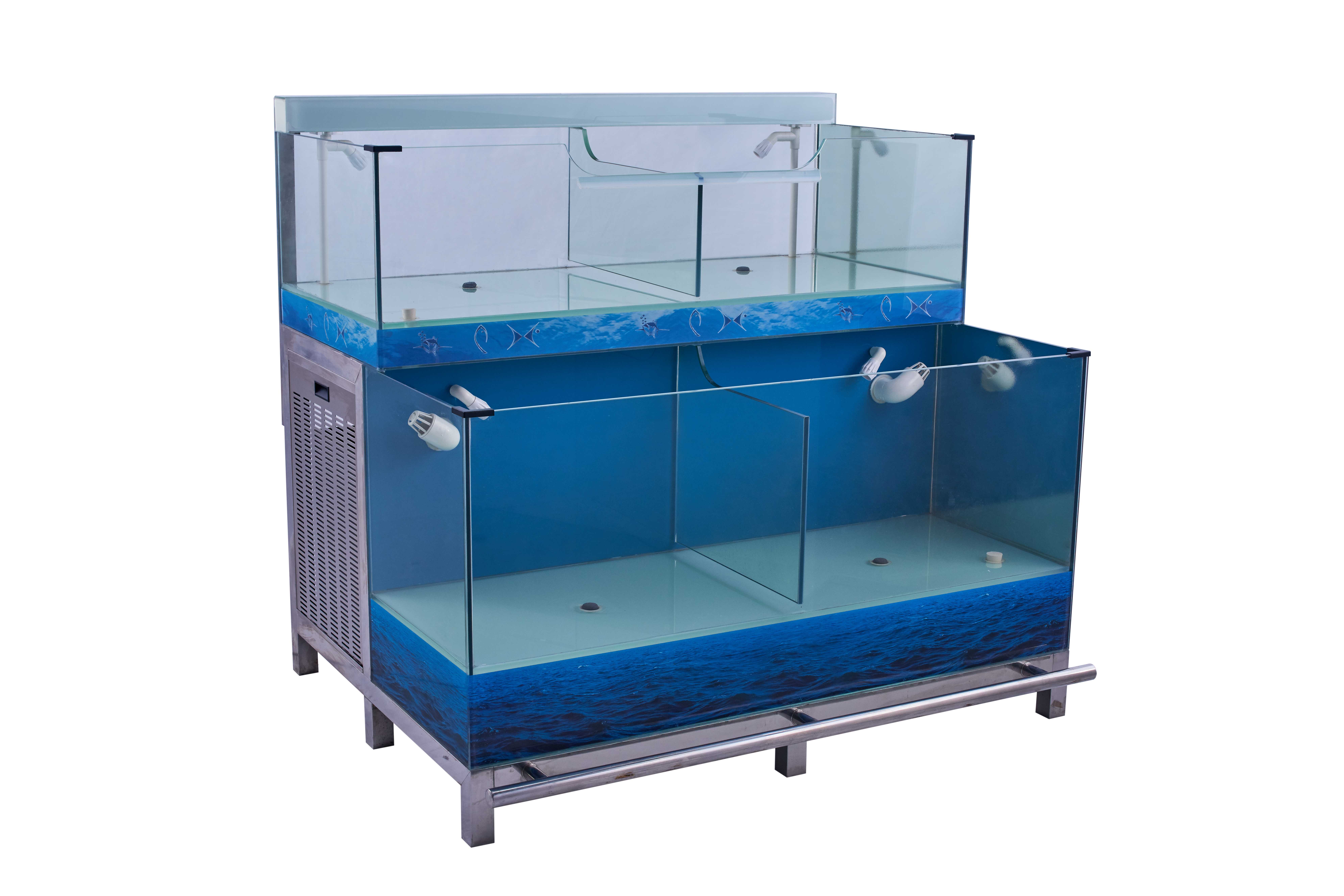 Seafood pool on the second floor