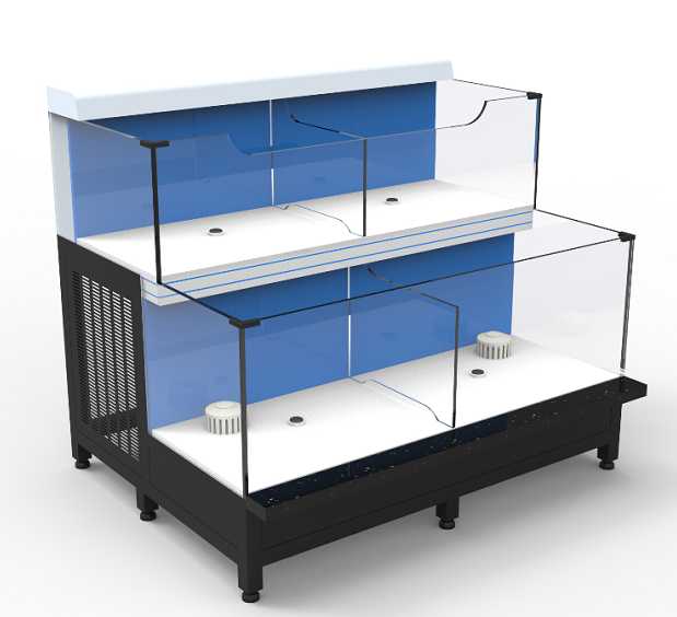 Seafood pool on the second floor